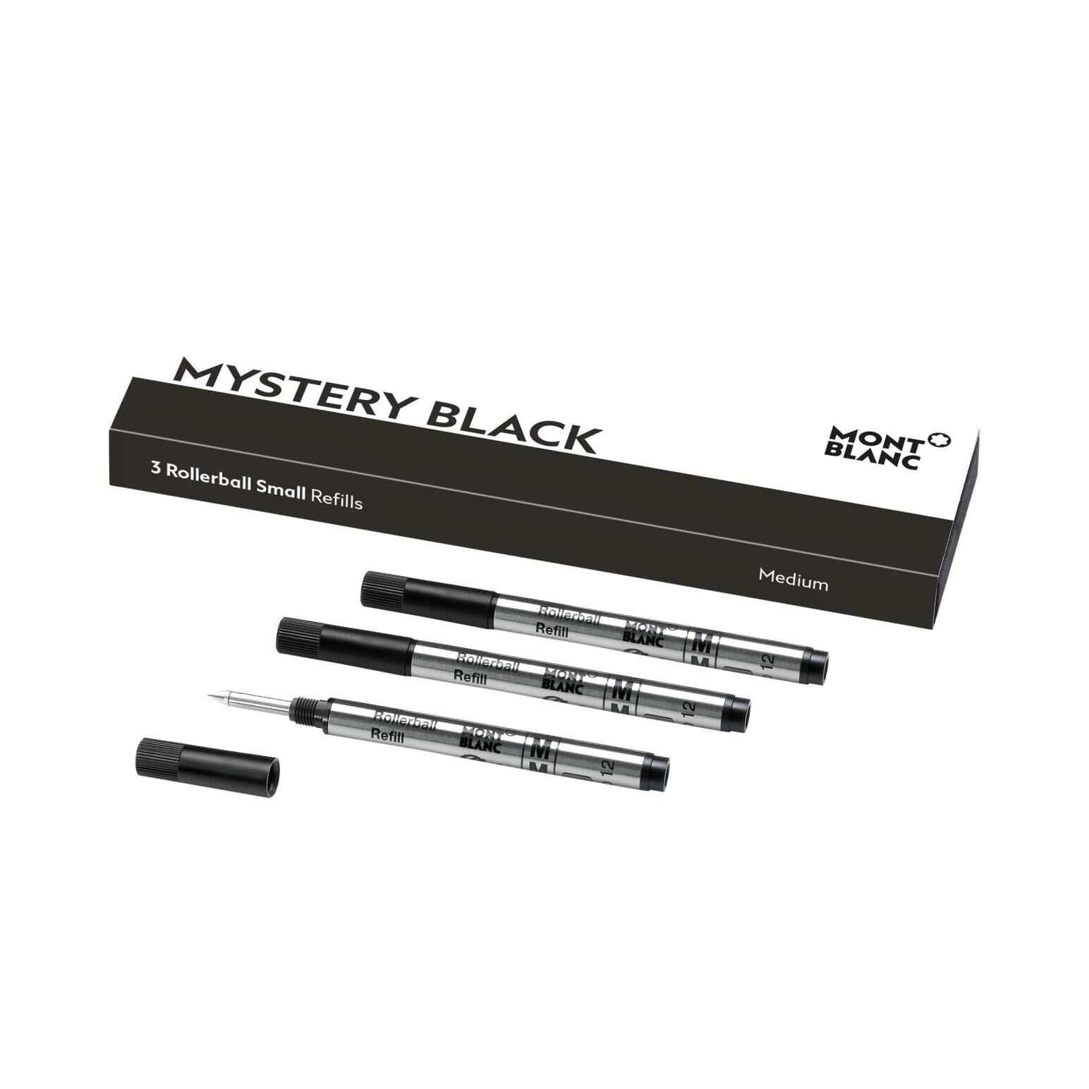 Montblanc Rollerball Small M Refill 3x1 Mystery Black Ballantynes Department Store